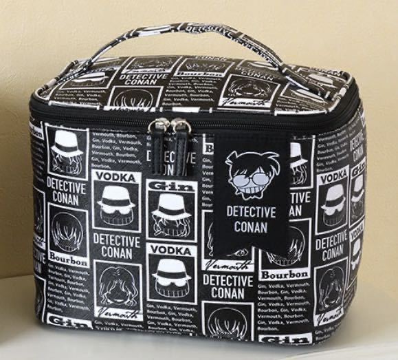 名探偵コナン プレミアムバニティポーチ/ブラック アイコンデザイン 新品 モノトーン プライズ拍卖
