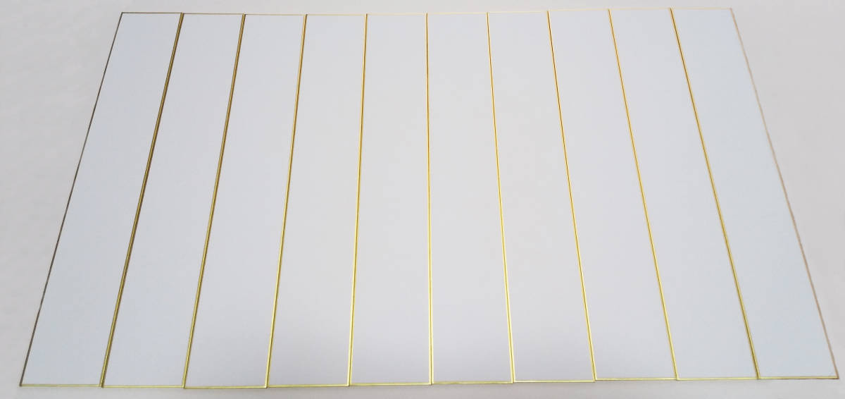 短冊 松印 奉書 10枚 白色 未使用 長期保管品拍卖