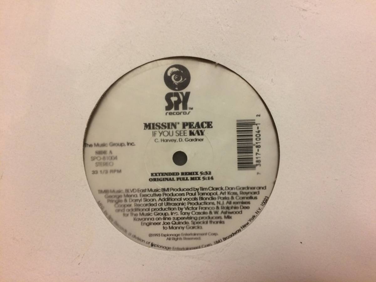 MISSIN' PEACE ♪IF YOU SEE KAY US オリジナル拍卖