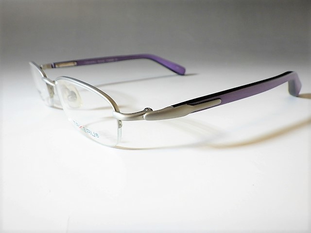 ウッディカラー◆TAKERU【チタン メガネフレーム TK-0135】シルバー/ラベンダー◆新品 木調アイウェア◆ハンドメイドin鯖江◆眼鏡/めがね 拍卖