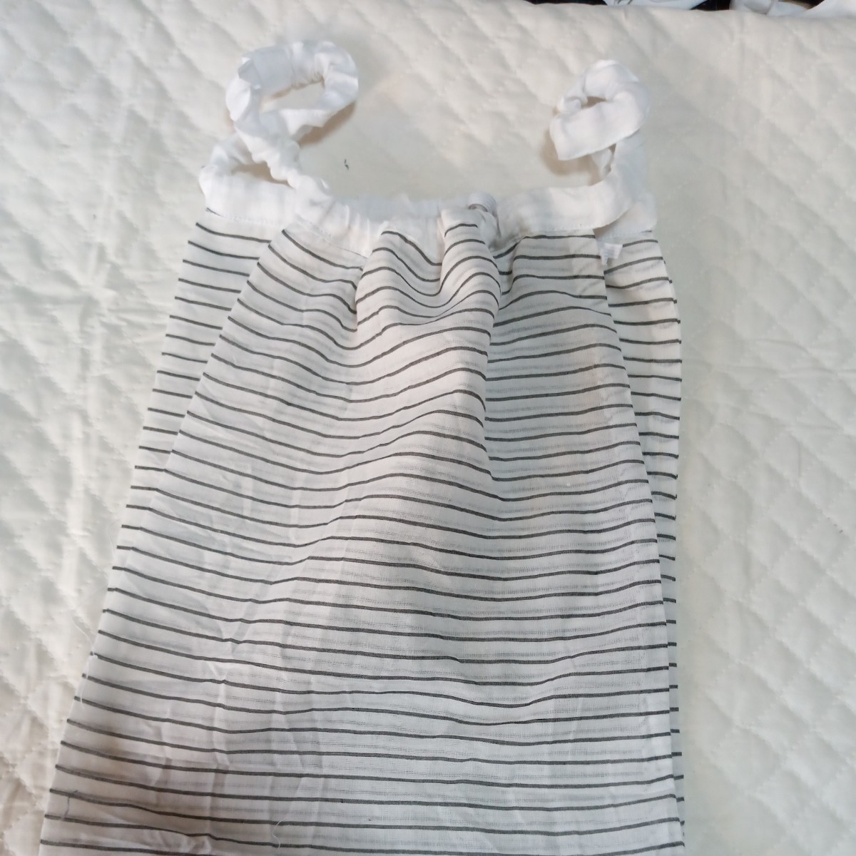 ふんどしパンツ 紐最大112cm 面積たて29×横22cmぐらい 横ストライプ ポリ混拍卖