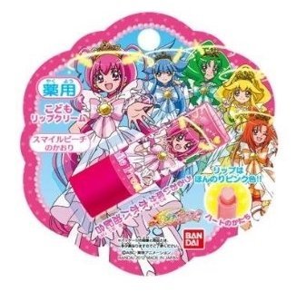 【 スマイルプリキュア こども リップクリーム 薬用 】 日本製 スマイルピーチの香り ハート 新品 スマイル プリキュア リップ うるおい拍卖