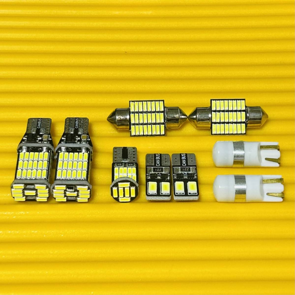 車検対応◇ハイスペック!ZF1/2 CR-Z (CRZ) ルームランプセット ナンバー灯 バックランプ T10 LED 9個セット ホワイト ホンダ拍卖