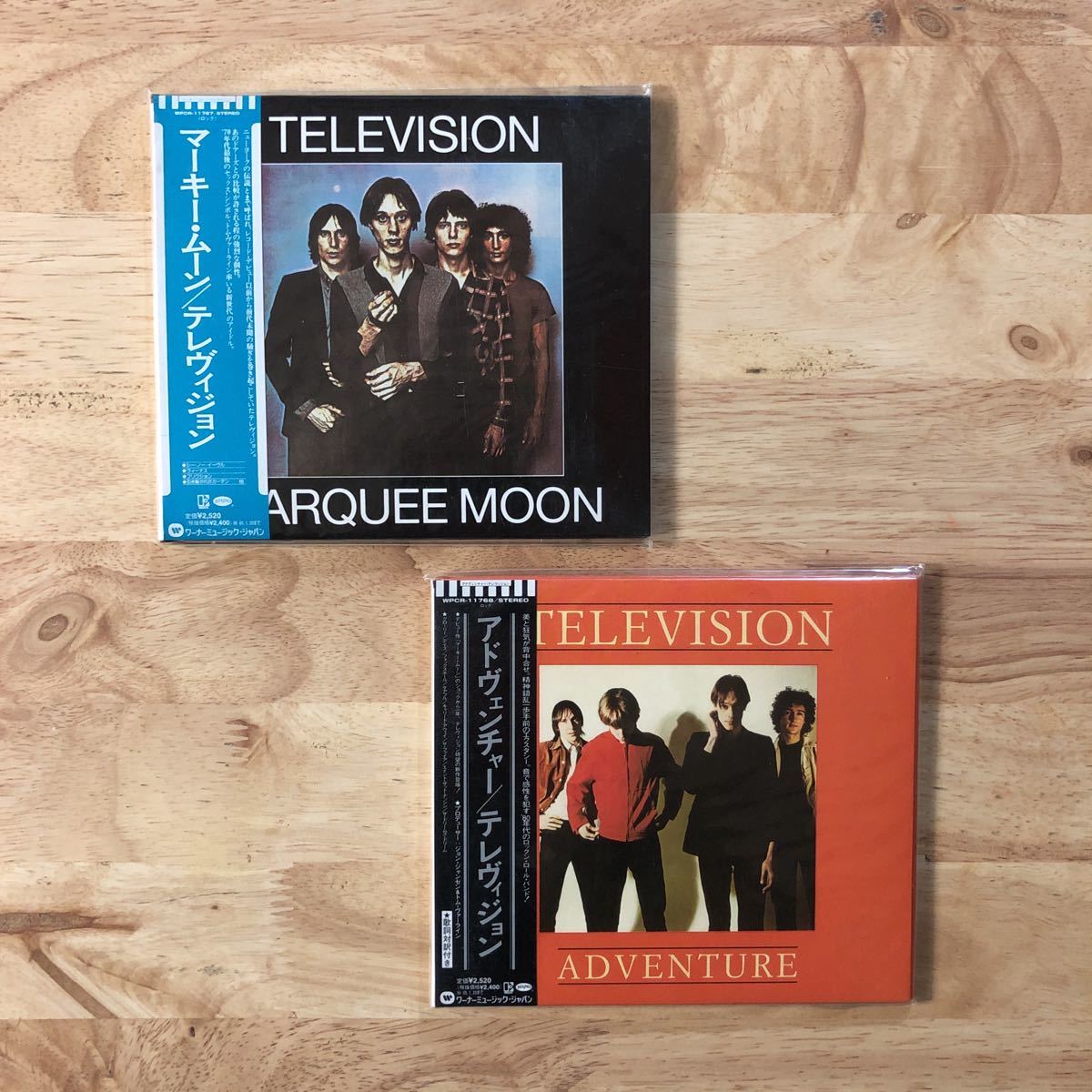 美品!! 廃盤 国内盤紙ジャケット2タイトルセット TELEVISION テレヴィジョン MARQUEE MOON マーキー・ムーン:ADVENTURE アドヴェンチャー拍卖
