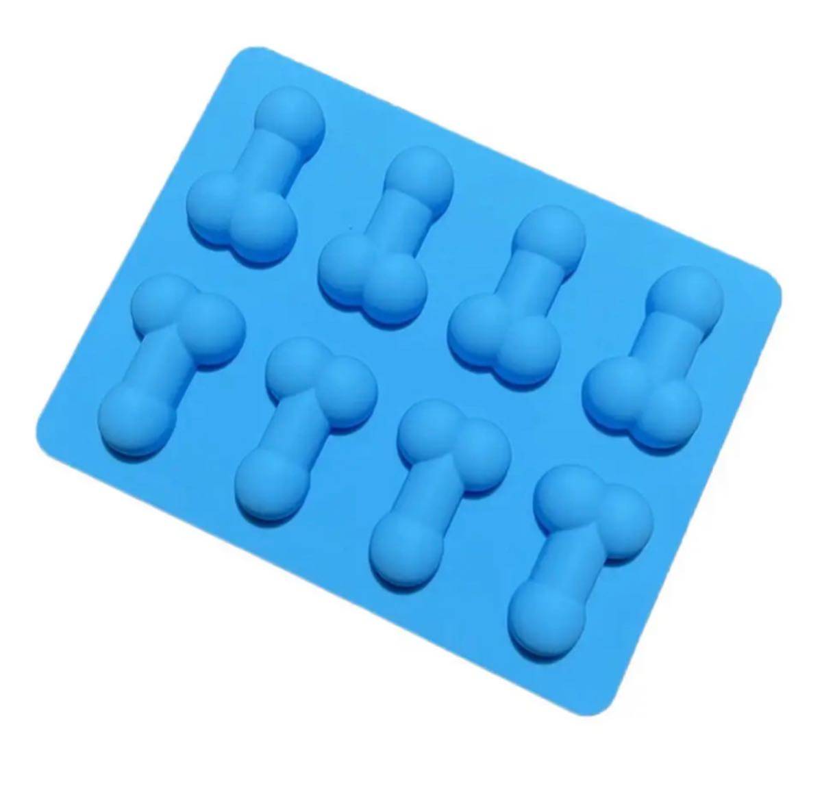 チョコレート型アイスキューブトレイ大人のパーティー性器デザートセクシーペニス胸シリコンケーキ型ベーキング ブルー拍卖