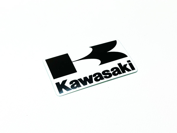 カワサキ 純正 ヘッドランプカバー Kマーク デカール ステッカー ホワイトベース / 黒文字拍卖