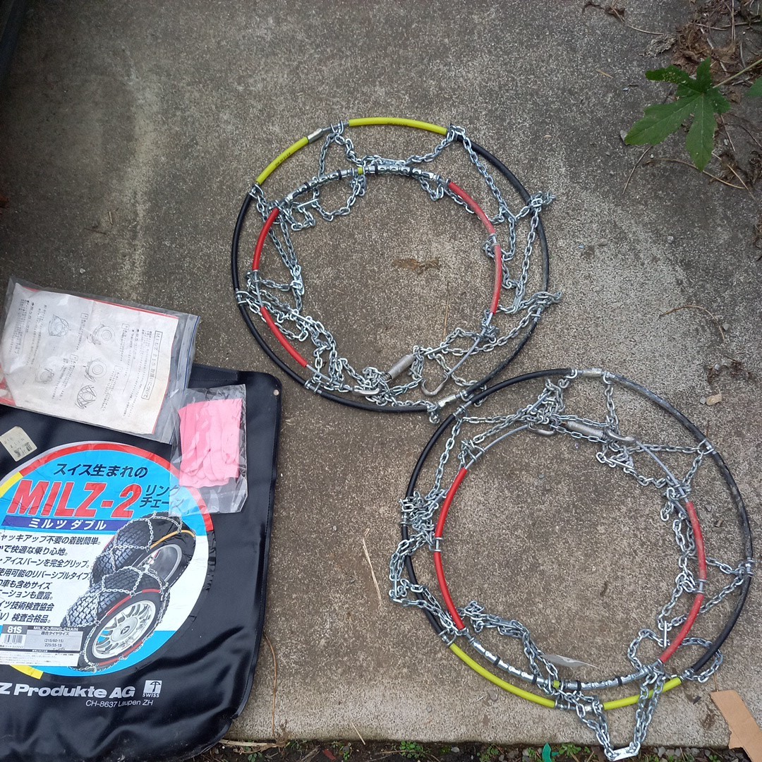 タイヤチェーン ミツルダブル 金属 タイヤ 雪道 215/60 15 225/55-15 ゆうパック120拍卖