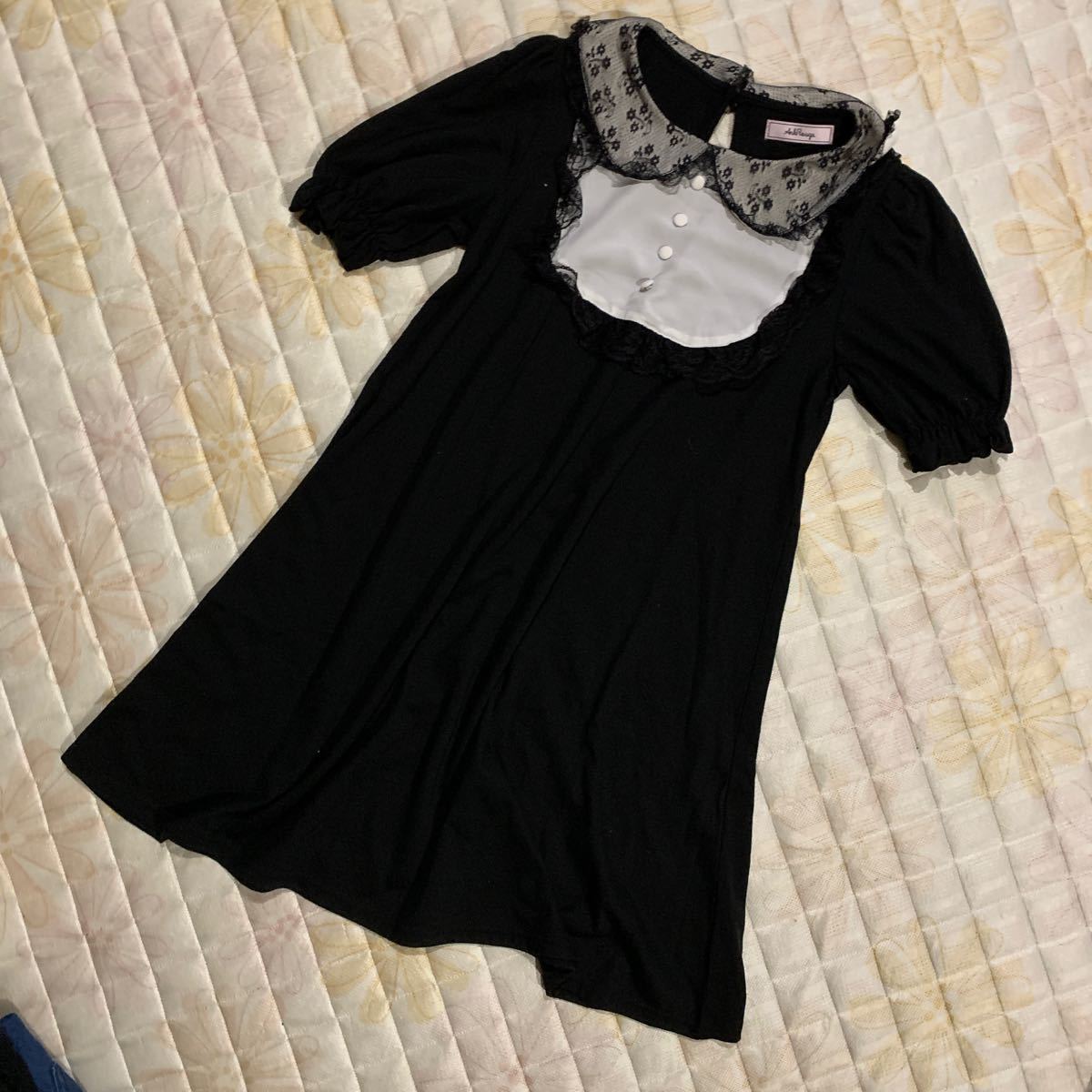 Ank Rouge 半袖ワンピース Mサイズ アンクルージュ拍卖