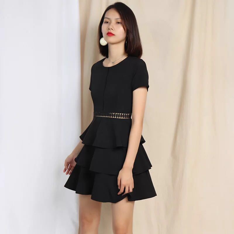 可愛いミニスカート、ワンピース★新品★黒★サイズ L拍卖