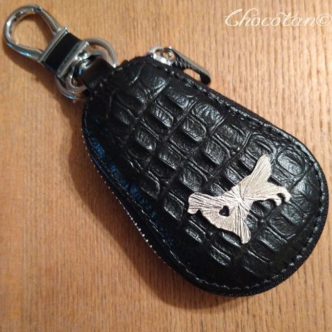 【送料無料】ゴールデン シルエット B キーケース 黒【新品】拍卖