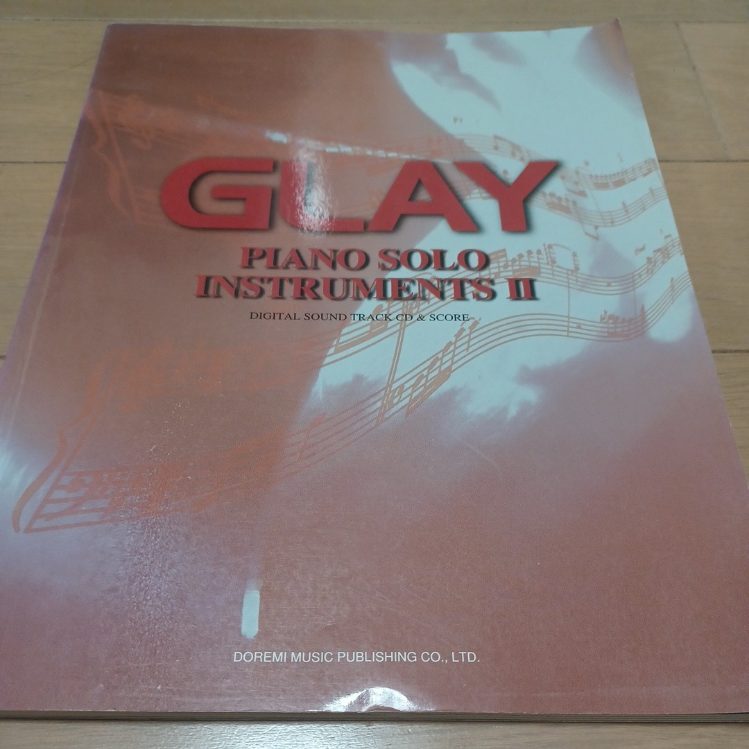 GLAY PIANO SOLO INSTRUMENTS Ⅱ ピアノスコア  グレイ CD付属拍卖