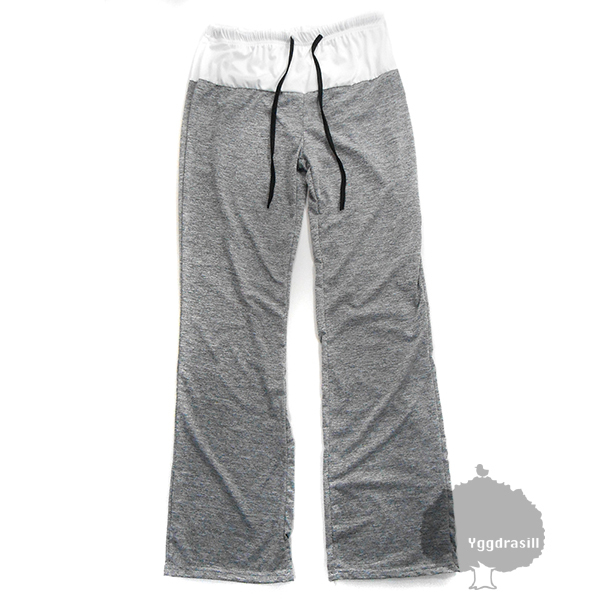 YGG★新品 ストレッチ フィットネス ワイドパンツ ヨガ パンツ ボトム M 灰色 グレー レディース スポーツウェア拍卖