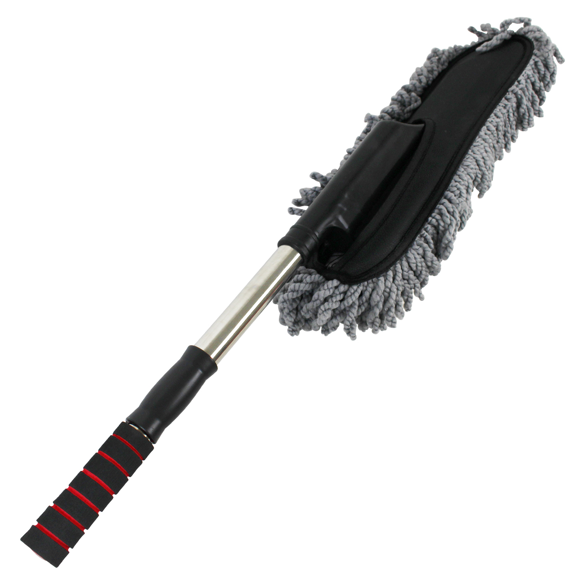 マイクロファイバー 伸縮 85cm 洗車 モップ ブラシ ハンディ 車 自動車 バイク 用 ワックス ホコリ 取り 水 埃 砂 黄砂 洗車拍卖
