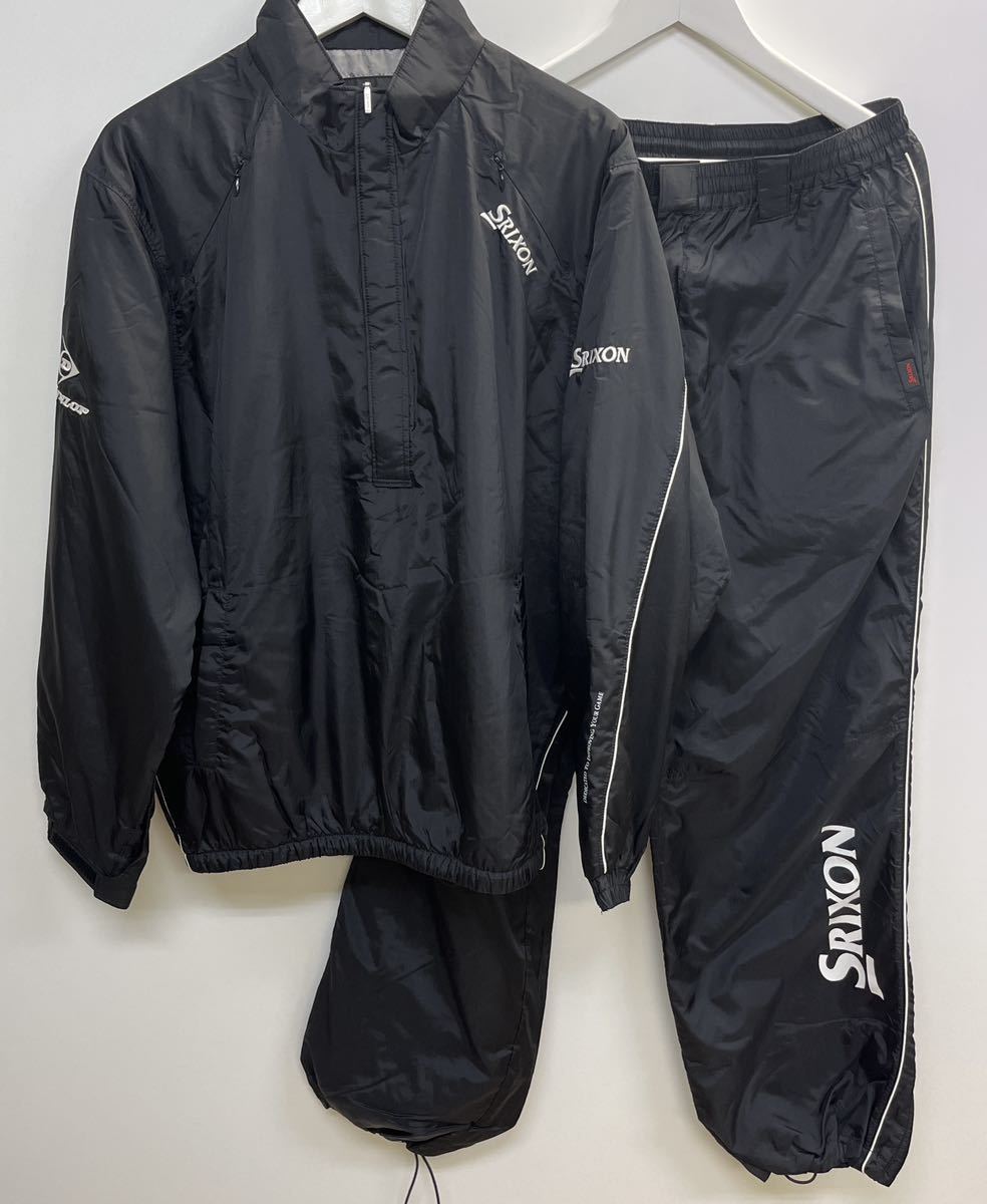 ◆美品◆SRIXON中綿入ナイロン セットアップ ブラック サイズ上下L拍卖