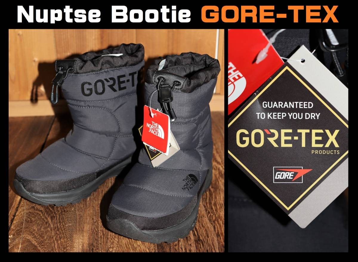 即決【未使用】 THE NORTH FACE ★ Nuptse Bootie GORE-TEX (US5/23cm) ★ ノースフェイス ヌプシ ゴアテックス NF51971 定価2万4750円 併拍卖