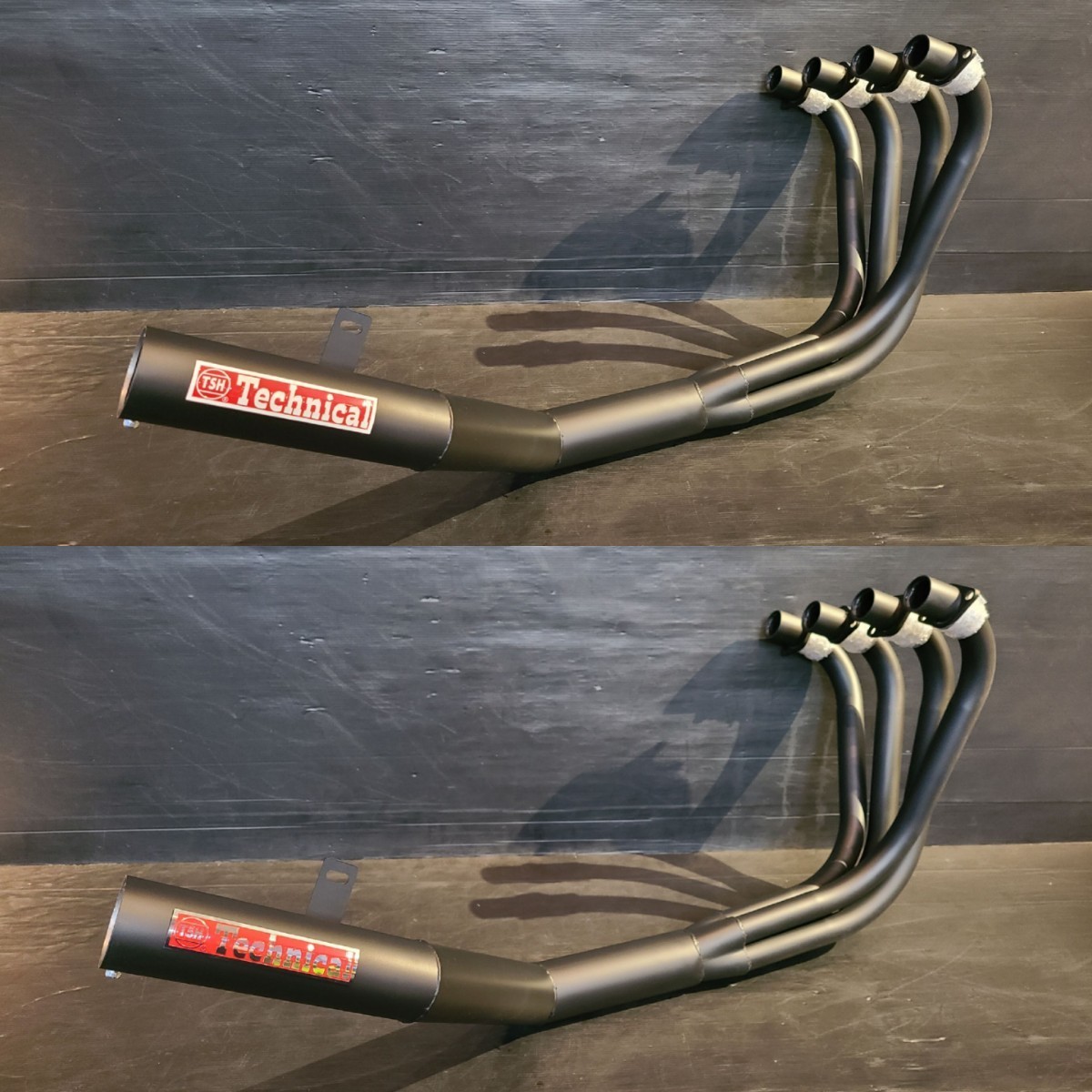 TSH製 オリジナル Z400FX ブラック ショート管 マフラー Z400J Z500 Z550FX拍卖