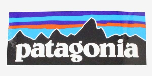 訳有 パタゴニア P6 ロゴ ステッカー PATAGONIA P-6 LOGO STICKER 光沢 フィッツロイ FITZROY 横長 長方形 キャンプ シール デカール 新品拍卖