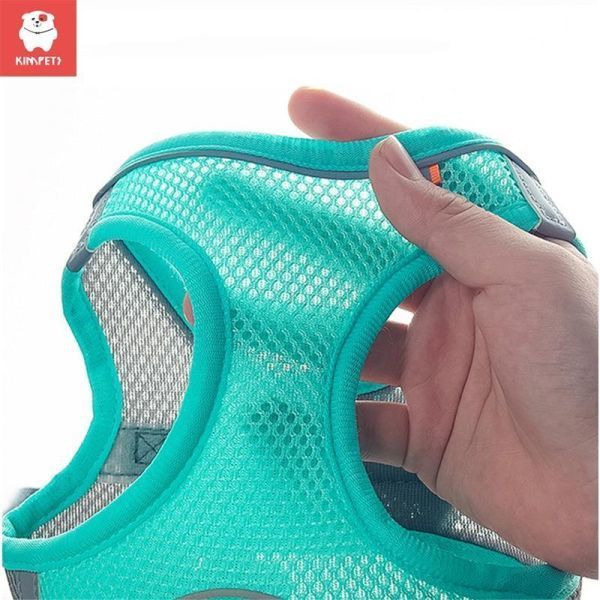 AD025:ハーネス付 ベスト ペット服 猫 色 小型犬用 反射性 通気性 調節可能 屋外 ウォーキング用品拍卖
