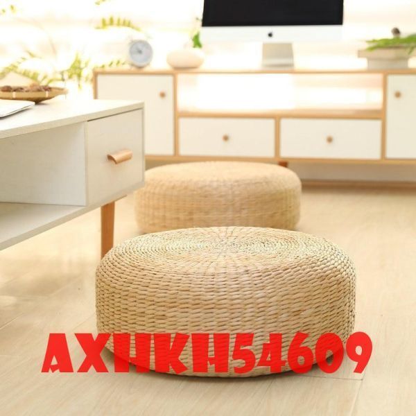 BA024:厚い丸い エッジ 籐 床 ヨガ 瞑想 茶道 バルコニー 牧歌的拍卖