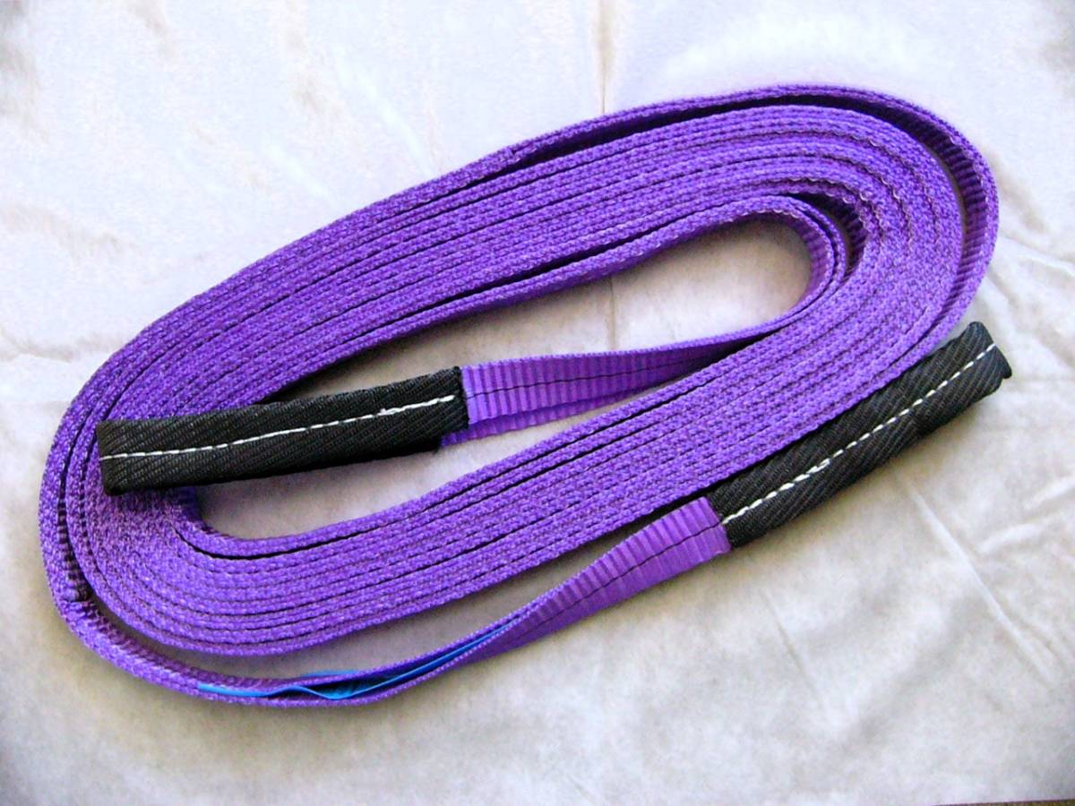 未使用 フリーク CEベルトスリングE型 玉掛け 吊りベルト 両アイ 800kg 幅25mm 長さ8m拍卖