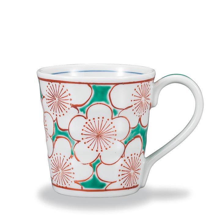 九谷焼! ☆青梅マグカップ☆ AP7-816 新品茶器 コーヒー 紅茶 ミルク ラテ エスプレッソ ギフト拍卖
