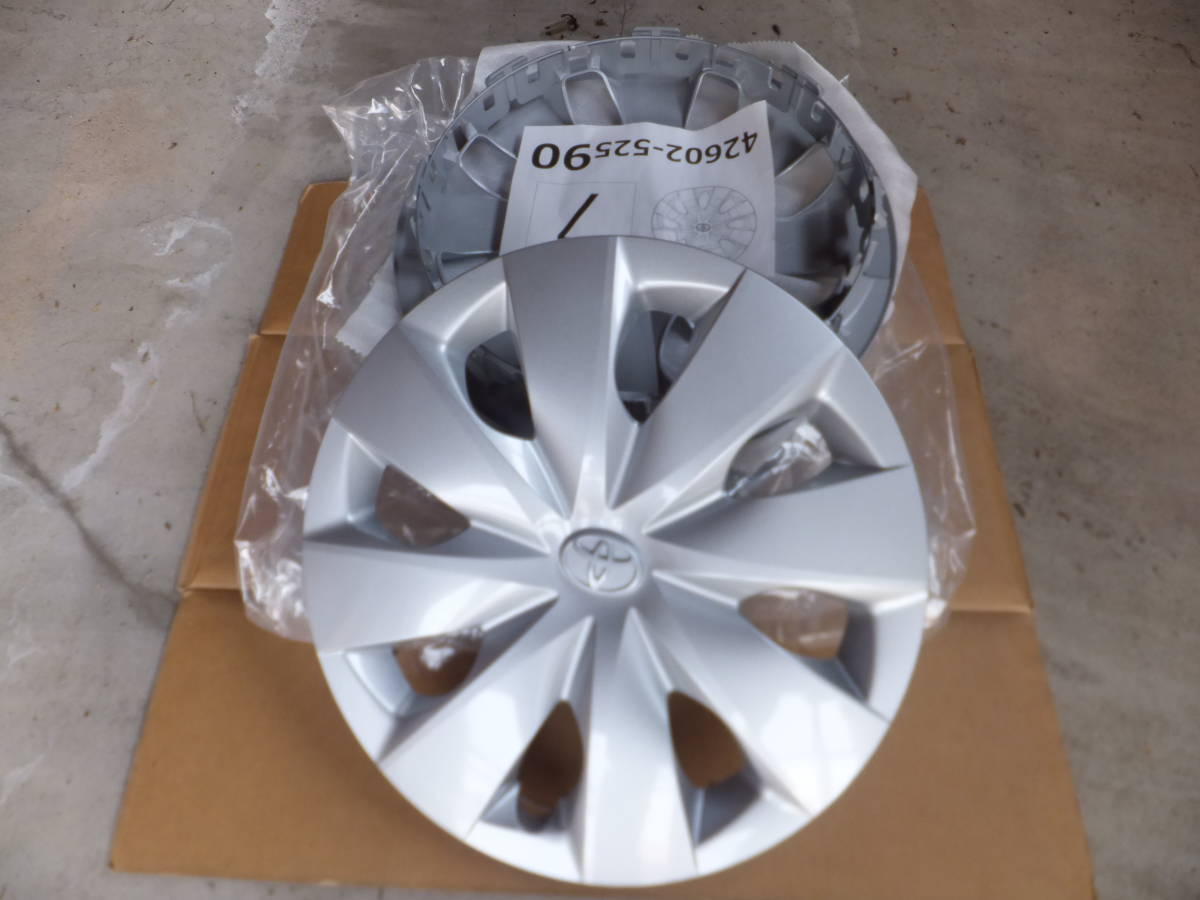 新車添付 未使用品 プロボックス NHP10 アクア ヴィッツ サクシード 純正 14in スチールホイール用 ホイールキャップ 42602-52590 4枚 ☆③拍卖