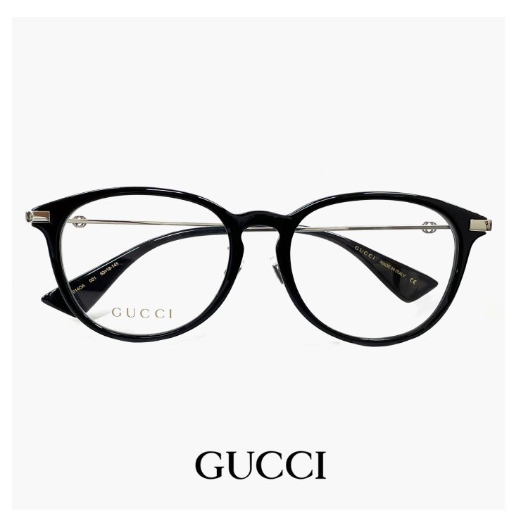 新品 GUCCI グッチ メガネ gg1014oa 001 眼鏡 メンズ レディース ユニセックス モデル ボストン フレーム 黒縁 黒ぶち Bee 蜂 国内正規品拍卖
