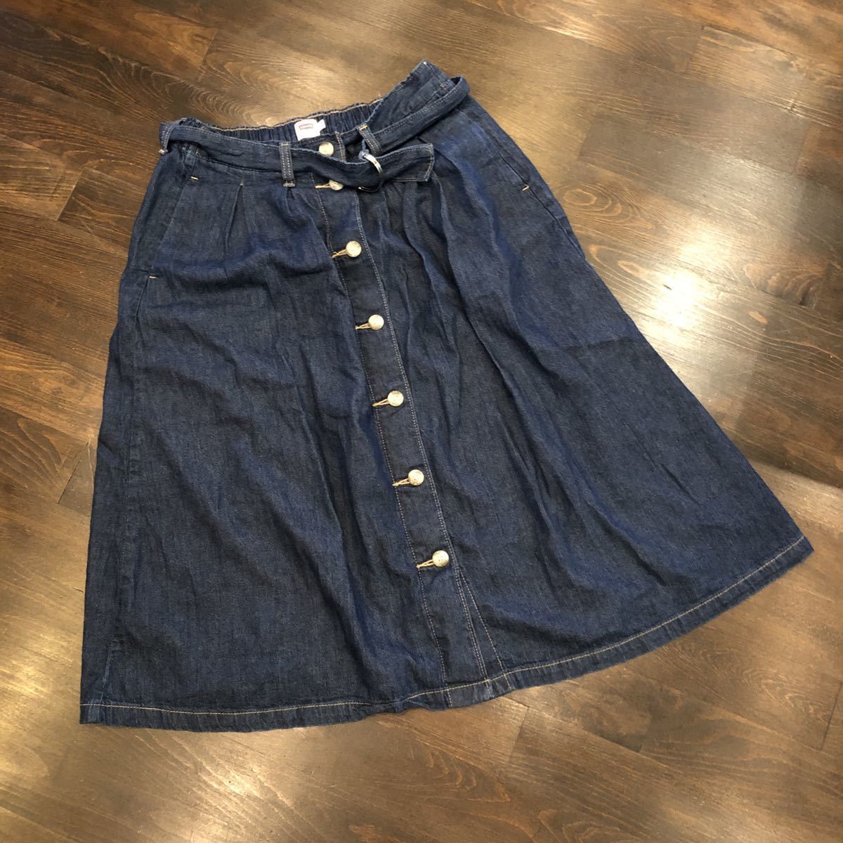 LEVI'S デニム スカート★リーバイス デザイン シルエット ストリート ナチュラル カントリー 湘南スタイル ジーンズ拍卖