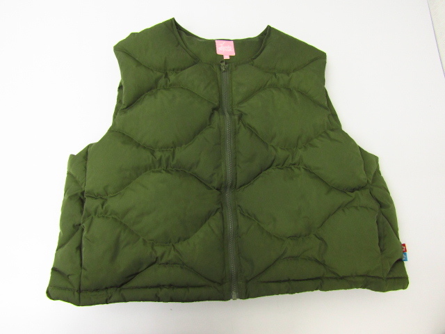 Vandy THE PINK ヴァンディ ザ ピンク 全世界100着限定 BURGER DOWN VEST ダウンベスト オリーブ SIZE:M ⊥FG6811拍卖