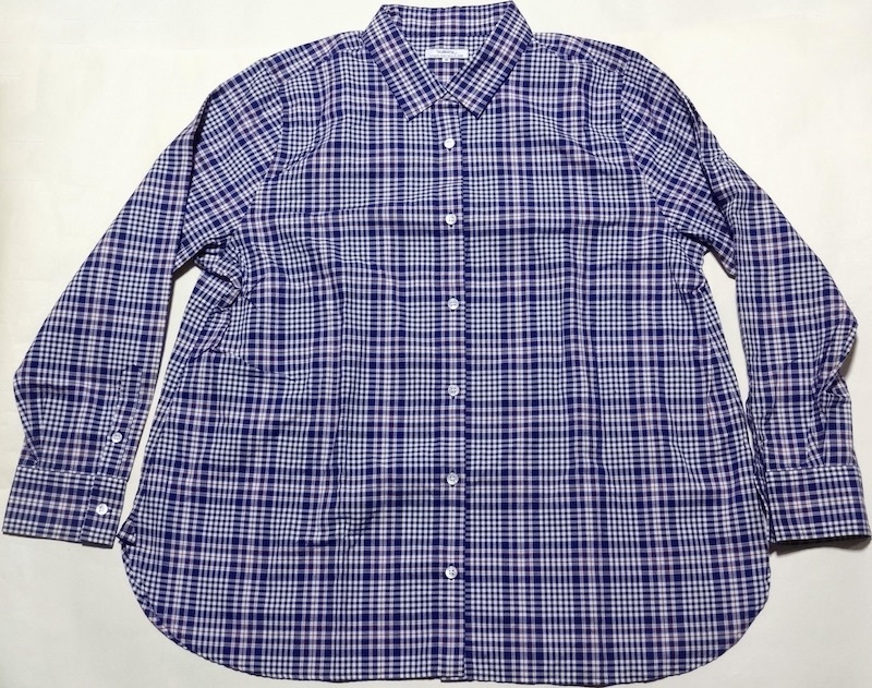(USED) 23区 ALBIATE 長袖シャツ チェック 大きいサイズ50 NS26拍卖