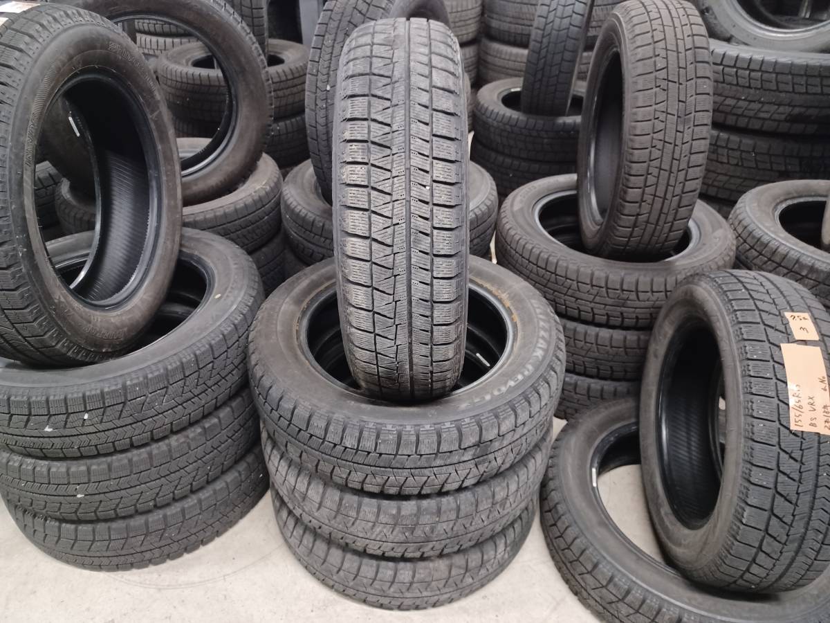 155/65R14 ブリヂストン ブリザック レボGZ 6山 No.395拍卖