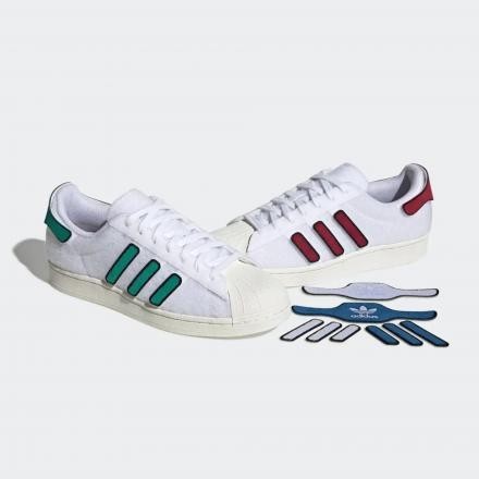 新品 定価15400 adidas SUPER STAR ベルクロパッチ 28.5cm スーパースター カスタム アディダス オリジナルス スニーカー 白 ホワイト拍卖