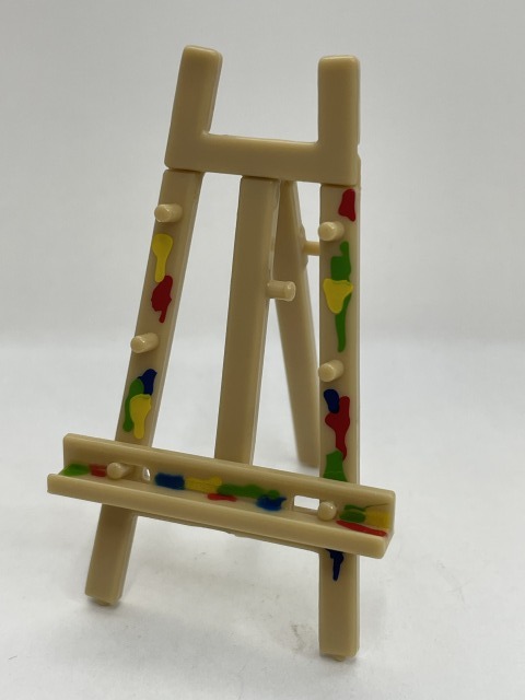 ■★エポック社 カプセルコレクション 誰得?!俺得!!シリーズ 美術室 2 折りたたみイーゼル(絵具汚れありタイプ)拍卖