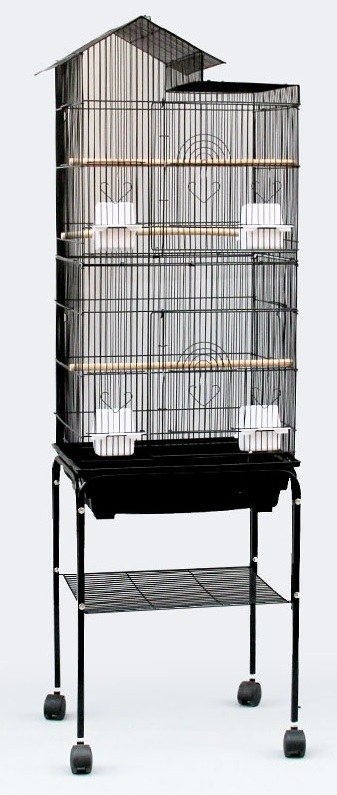 専用スタンド付◆角屋根★大型バードゲージ(鳥小屋 鳥カゴ 鳥かご)□拍卖