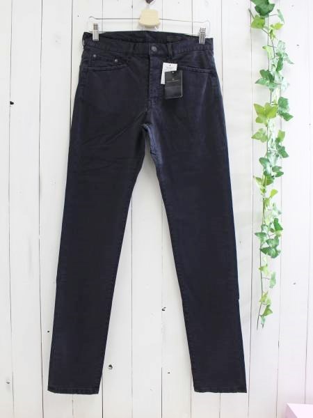 新品*nano universe ナノユニバース*レギュラーライン5Pパンタローニパンツ S ネイビー拍卖