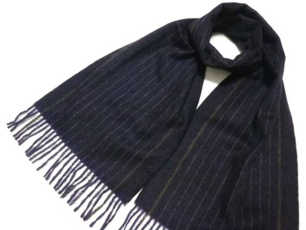 ■PRINGLE 1815/プリングル■上質 WOOL MARK ストライプマフラー拍卖