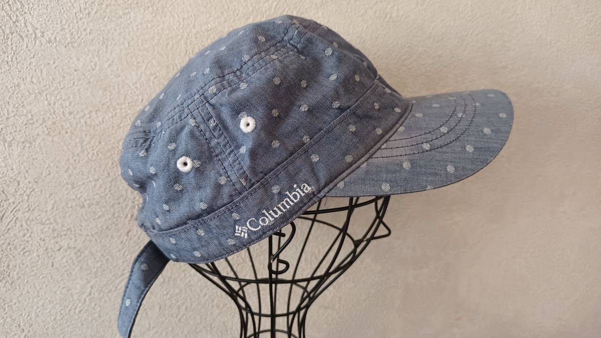 ★Columbia コロンビア★可愛い総柄のワークキャップ★少々訳あり★11339拍卖