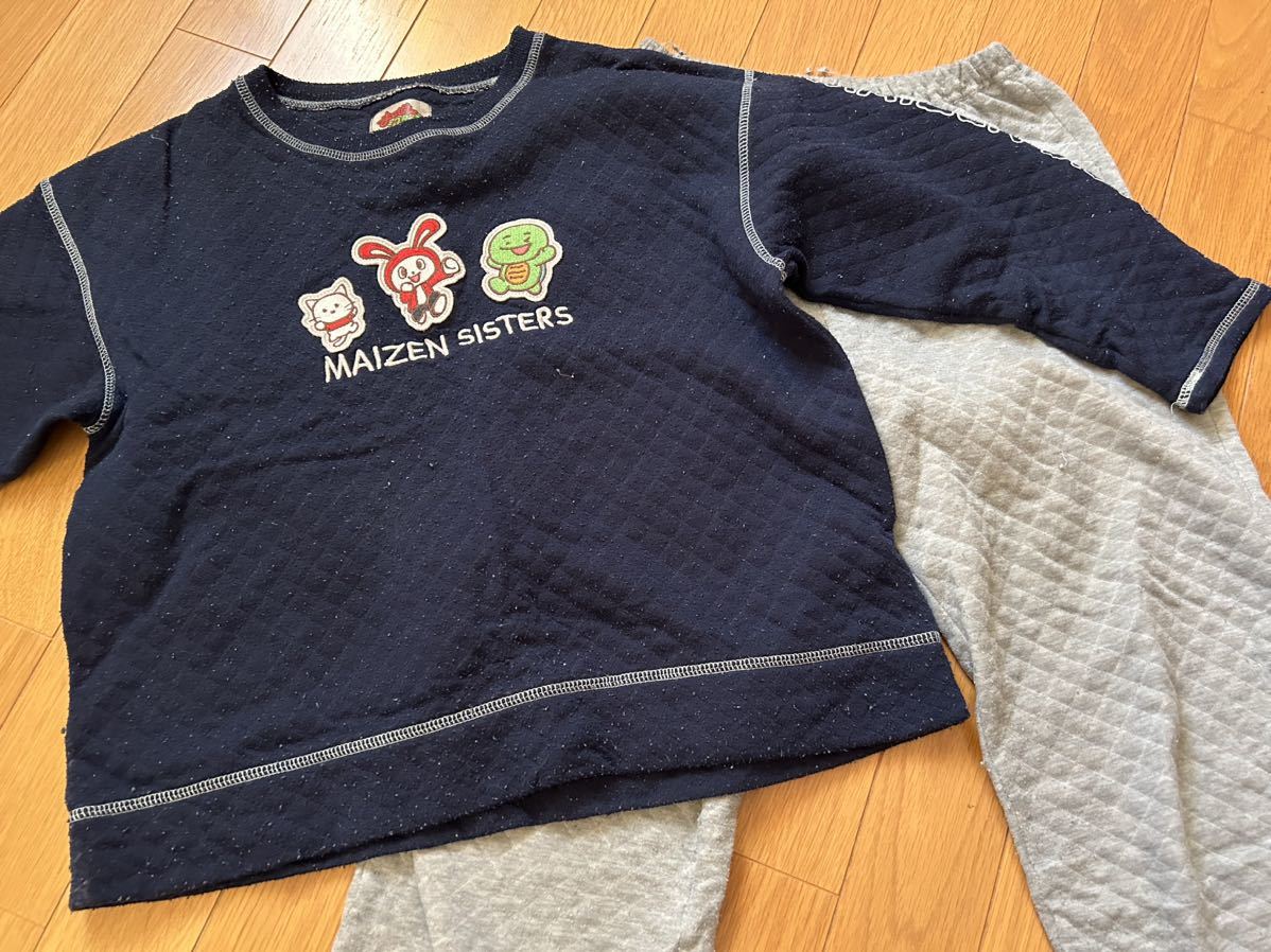 140cm■まいぜんシスターズキルティング長袖パジャマ秋冬用拍卖