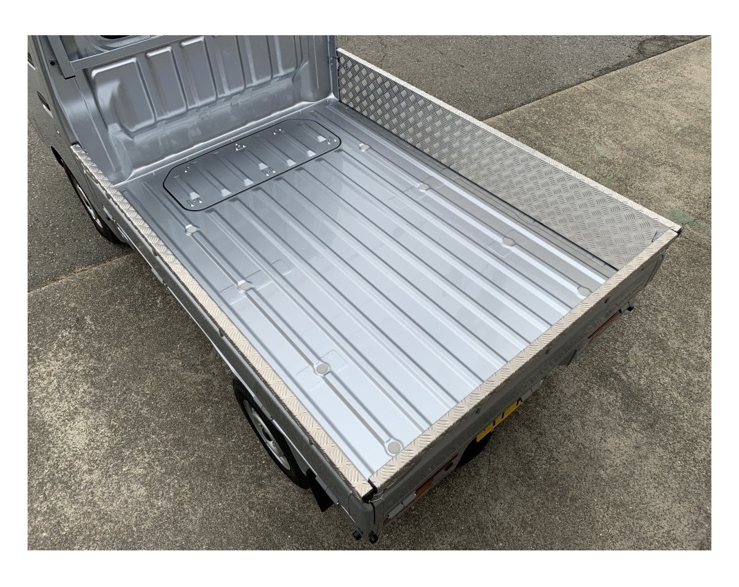 ◎軽トラ ハイゼットトラック S500P (ハイルーフ専用) 荷台あおりインナーカバー 3枚SET アルミ縞板 拍卖