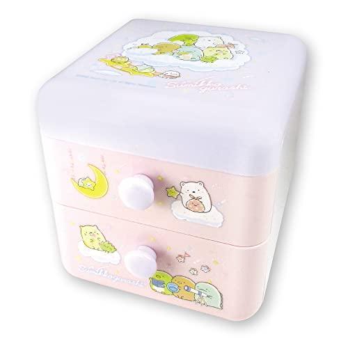 【即決】◆すみっコぐらし 2段チェスト◆『星空さんぽ』引き出し 収納 小物入れ インテリア パープル ピンク サンエックス// SG-5542549HS拍卖