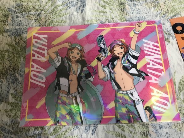 d245クリアファイル あんさんぶるスターズ ローソンHMV限定 東京サマーランドコラボ 2wink 葵ひなた  葵ゆうた オーロラ拍卖