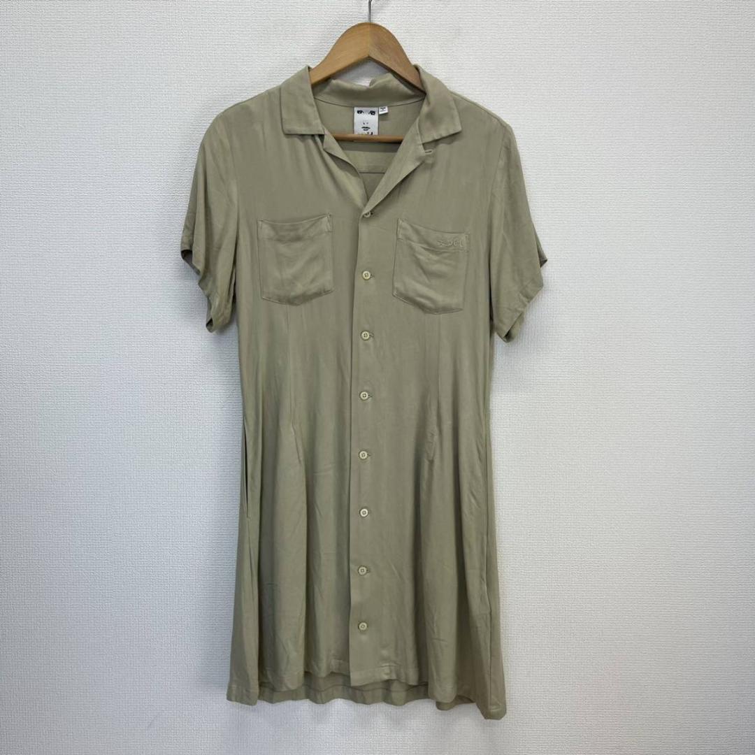 X-girl エックスガール 05192919 RAYON MINI DRESS シャツワンピース 半袖 レーヨン 2 10101856拍卖