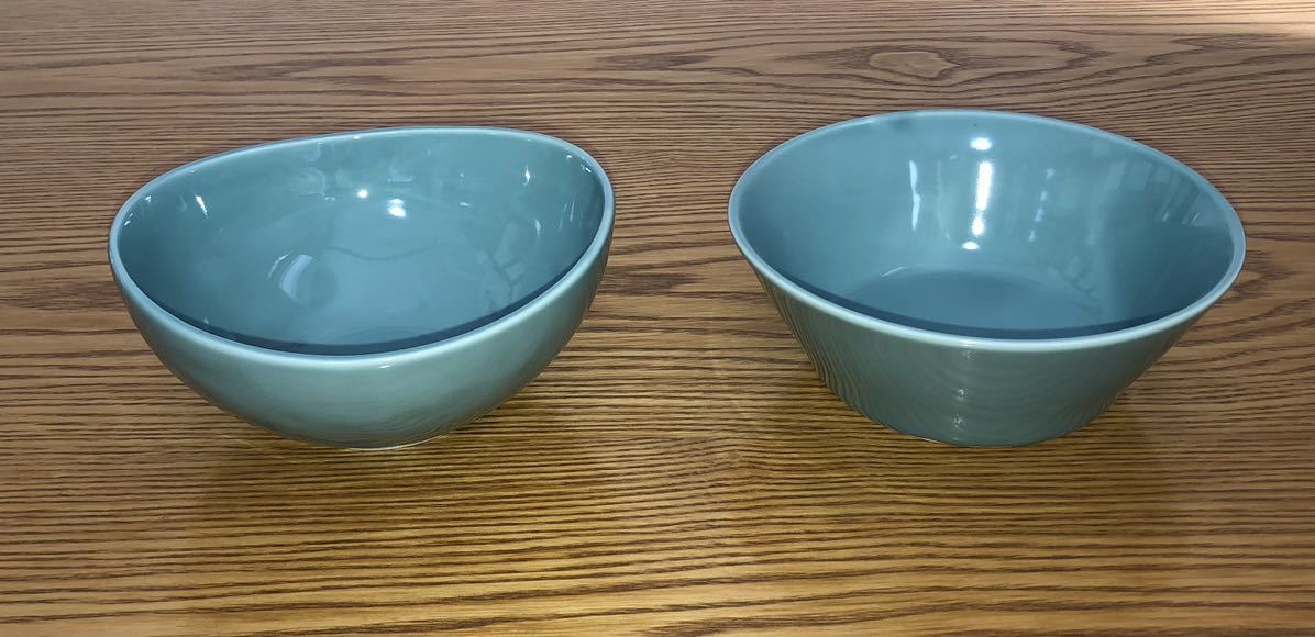 美濃焼 小鉢 ★ ボウル 2個セット  楕円 13 × 6 丸型 14 × 5 新品 ♪拍卖