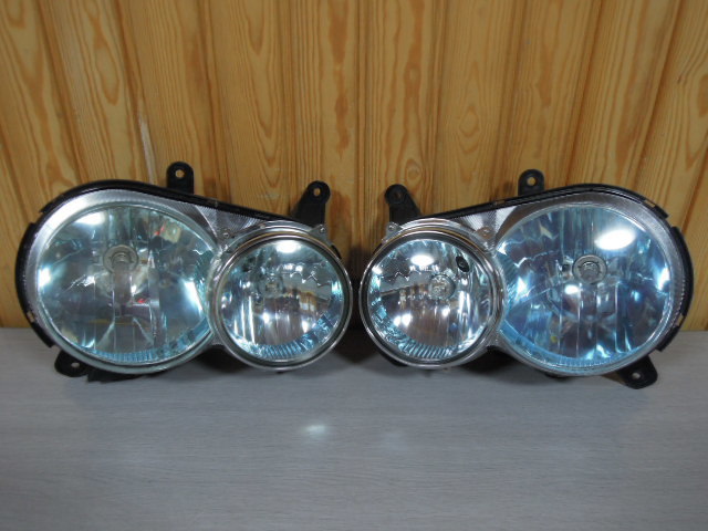 ダイハツ ムーヴ L910S ヘッドライト 左右 セット 中古 KOITO 100-51703 L/R HCR-66 A2319拍卖