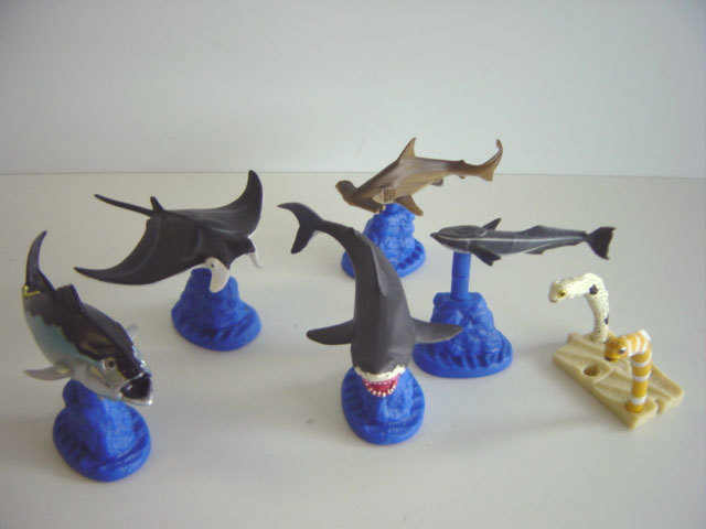 ♯iqi22OT地球生命紀行コバンザメと群れるチンアナゴたち全7種鮫♂EPOCHエポック ♀200円〓011700_c拍卖