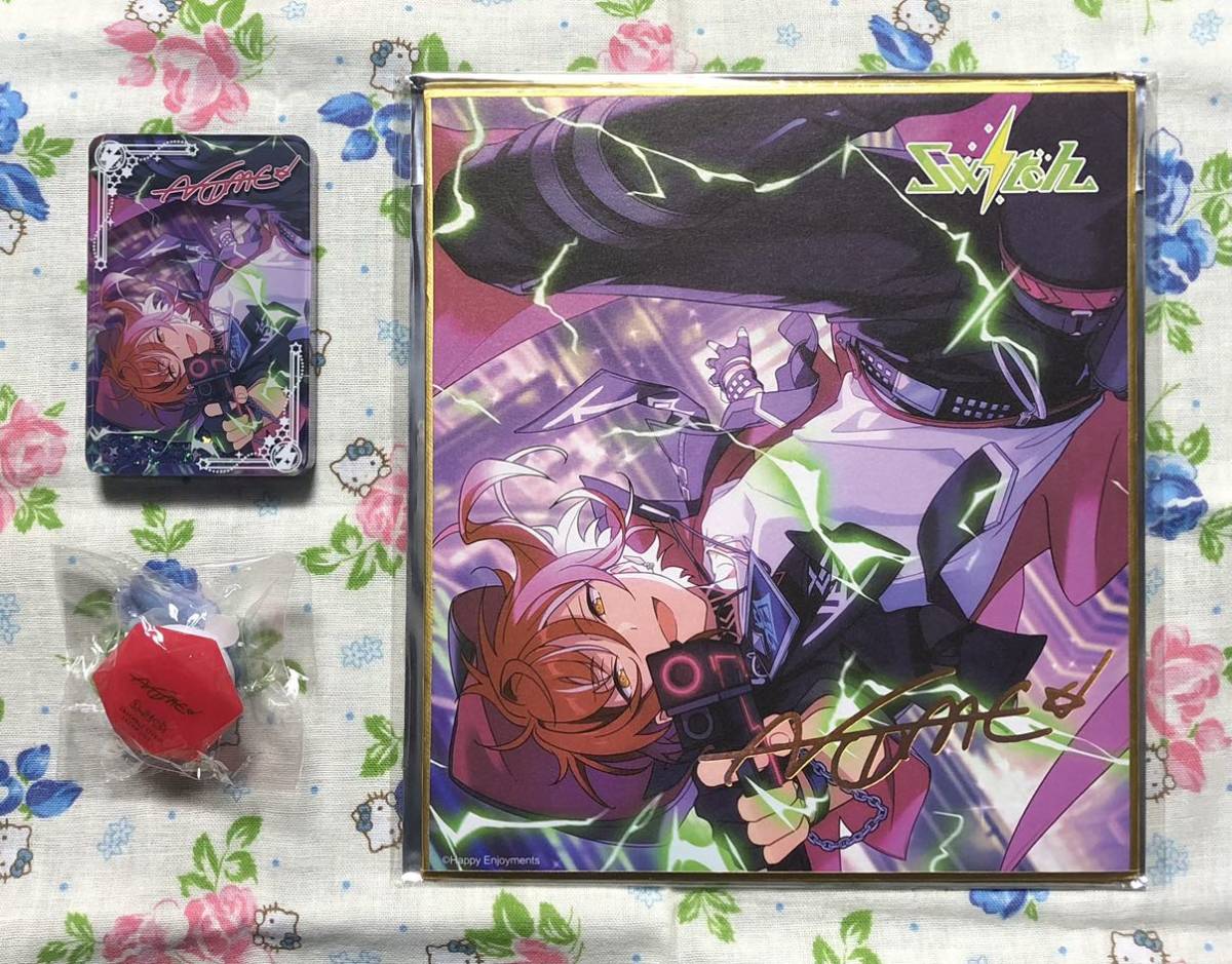 あんさんぶるスターズ テーマ 時光 缶バッジ 中国 流砂 コロッタ ビッグ 色紙 あんスタ 逆先 夏目 ジンロウ 人狼 4点セット ※リンライ無拍卖