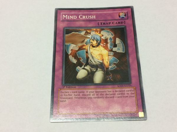 遊戯王 SOD マインドクラッシュ アジア版 1st 数量3まで /検索用.英語拍卖