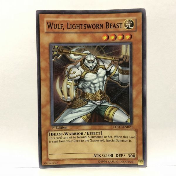 遊戯王 LODT ライトロード・ビースト ウォルフ 英語版 1st スーパー拍卖
