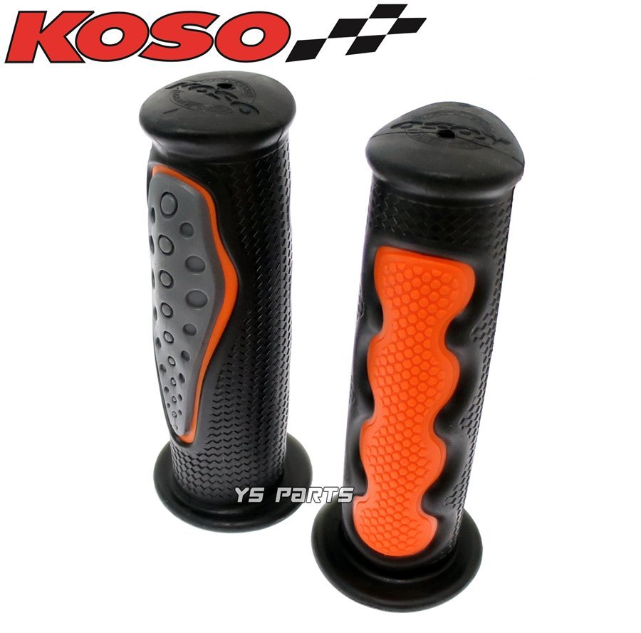 KOSOソフトグリップ黒/橙ダンク/DUNK/ジョルノ/ズーマー50/ズーマーX/FTR223/FTR250/VTR250/CB400SF/CBR400RR/CBR600RR/CBR900RR等拍卖