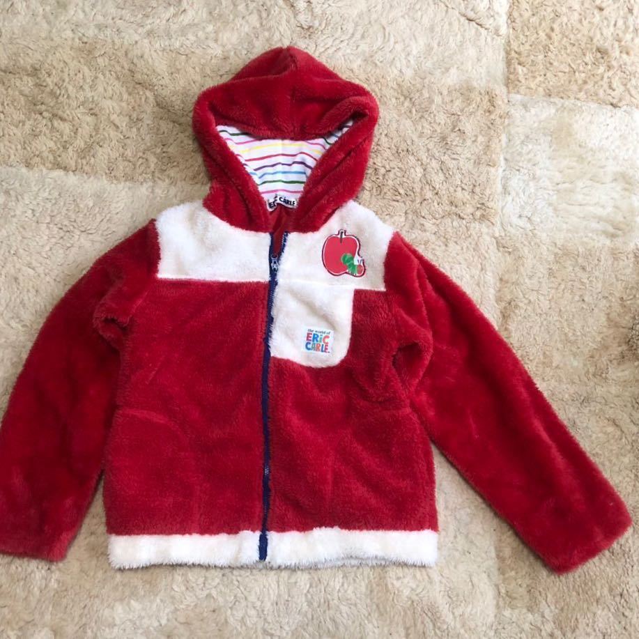 送料込み はらぺこあおむし パーカー 120サイズ フード付き ジップアップジャンパー 秋~春向き エリック・カール拍卖